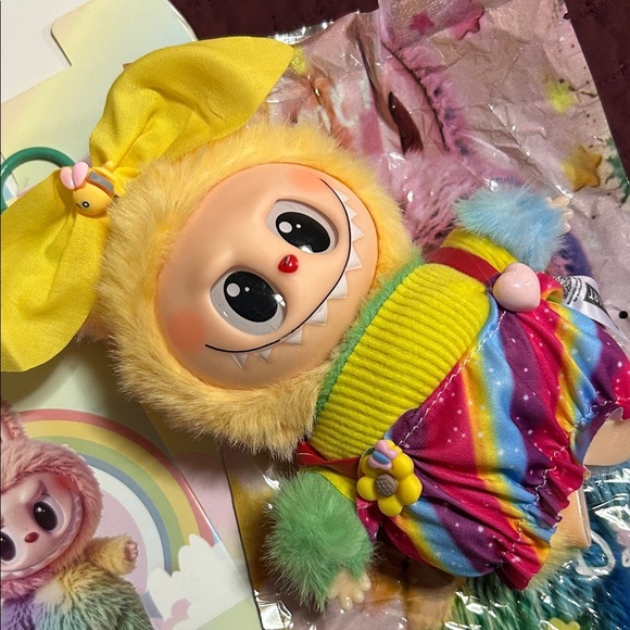 Rainbow Monster Plush Toy! With outfit! - Picture 4 of 4